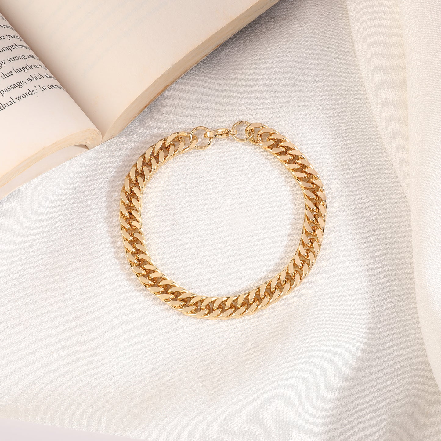 Alpha Curb Men's Bracelet