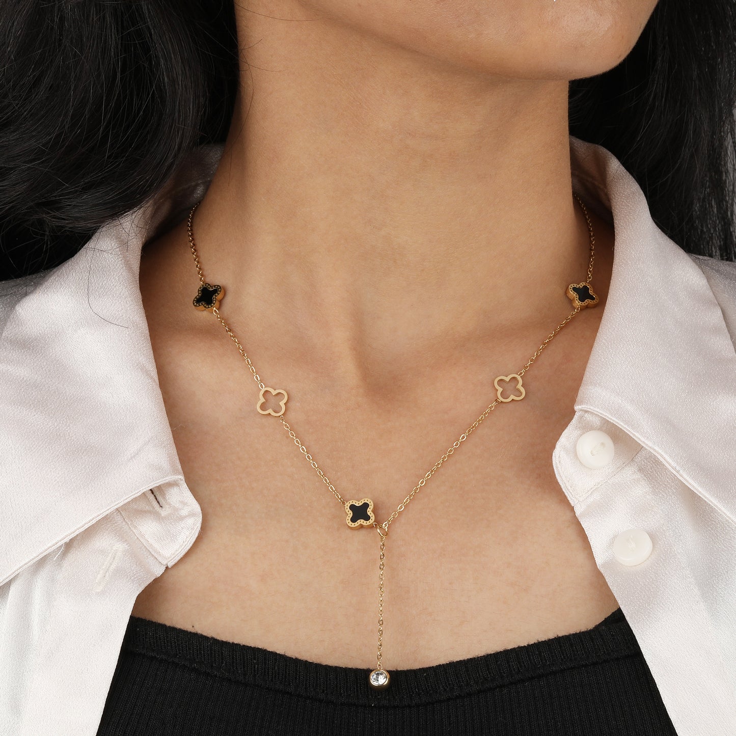 Luxe Cloverfall Necklace