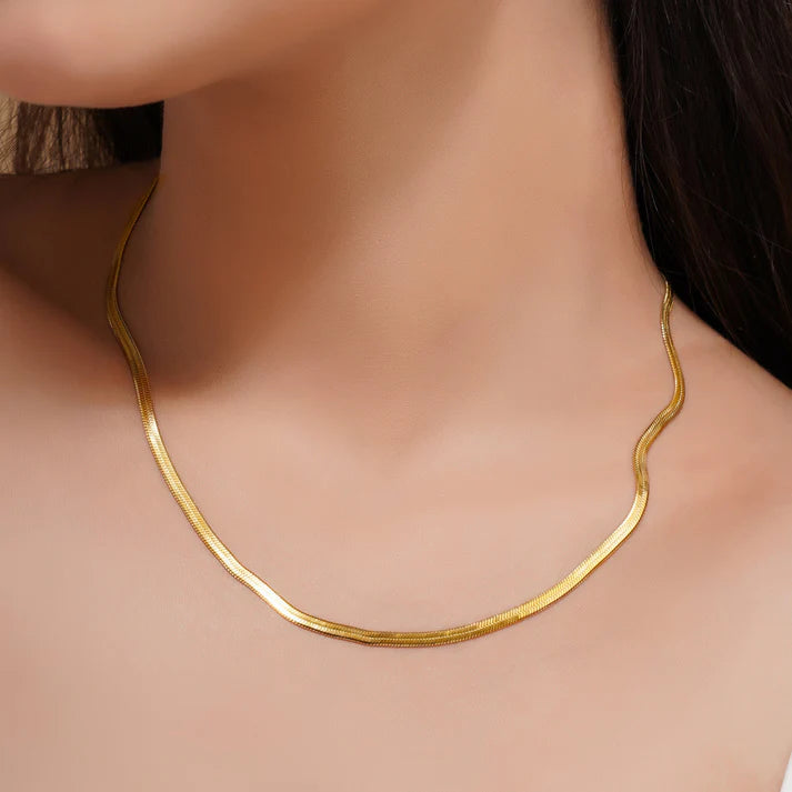 Snake Chain Gold Plated + Mystic Eye Protection Necklace + Evil Eye Star Charm Necklace Gold Plated