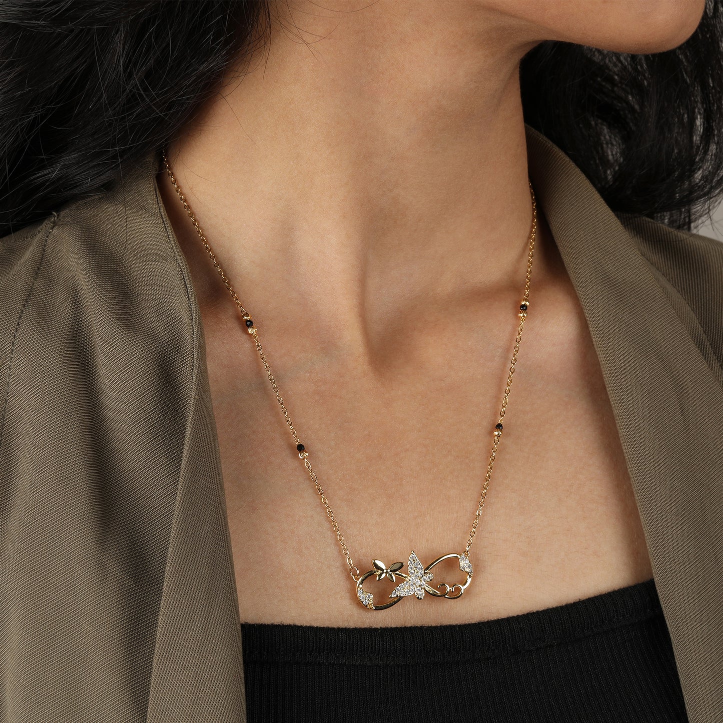 Infinity Butterfly Mangalsutra