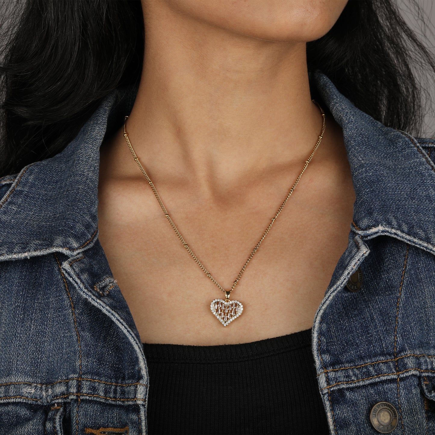 Iced Heart Necklace