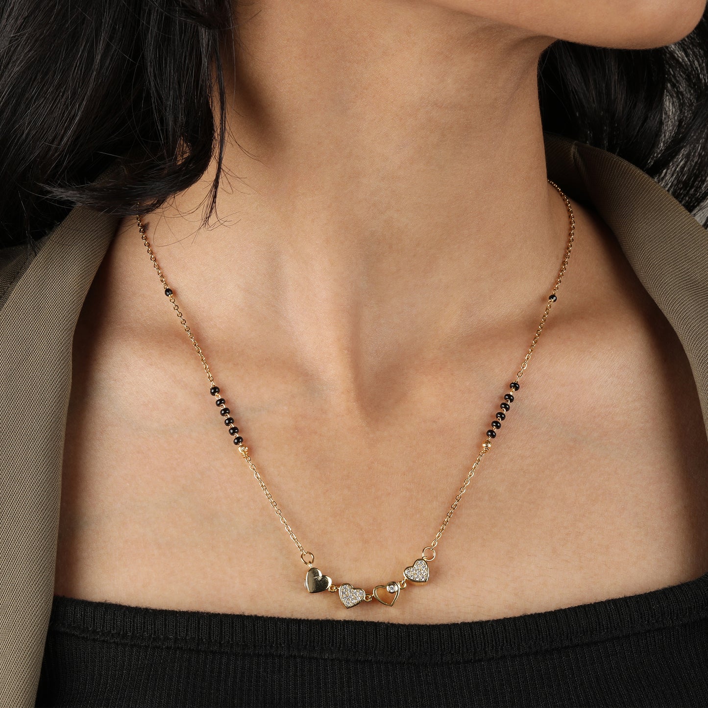 Magnetic Heart Mangalsutra