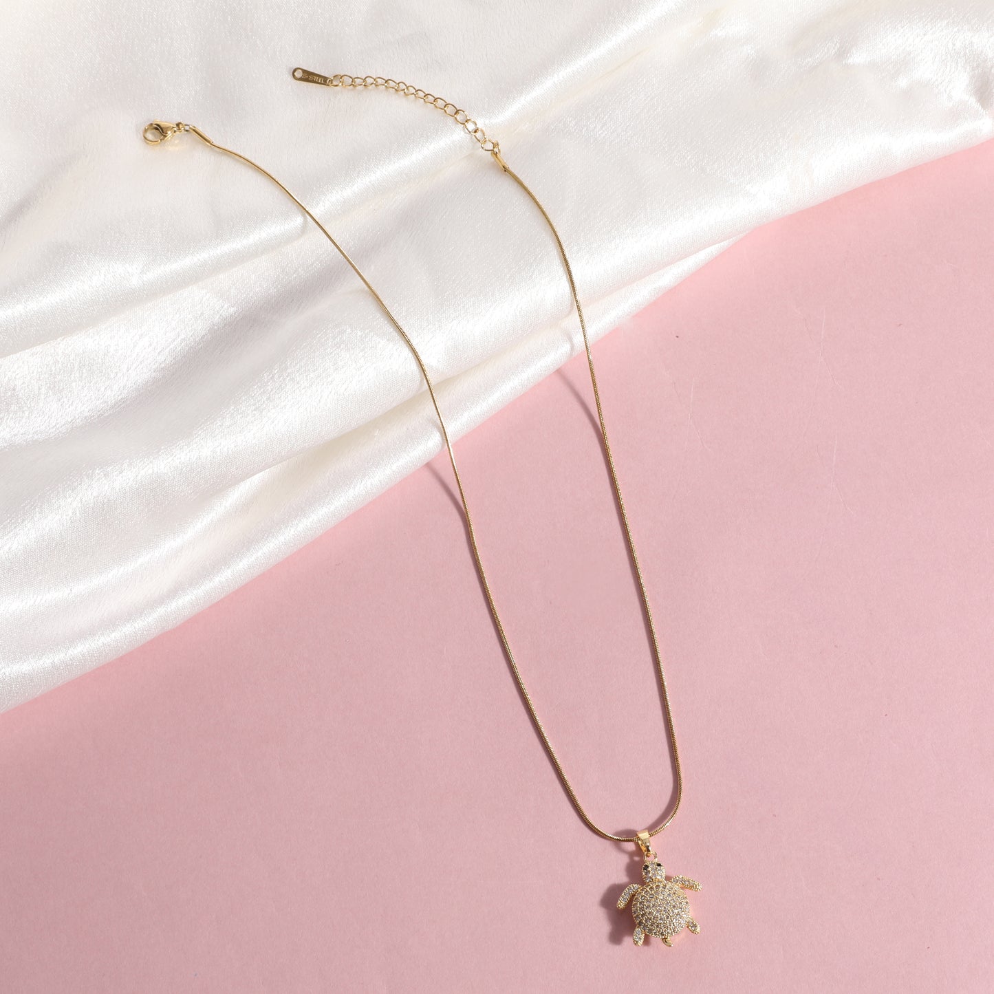 Tortoise Treasure Pendant Necklace