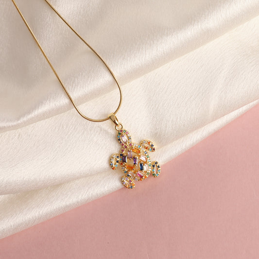 Spectrum Shell Pendant Necklace