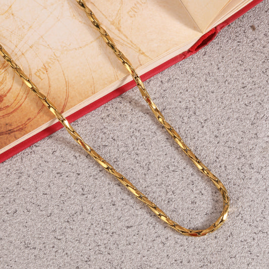 Twist Forge Gold Men's Chain