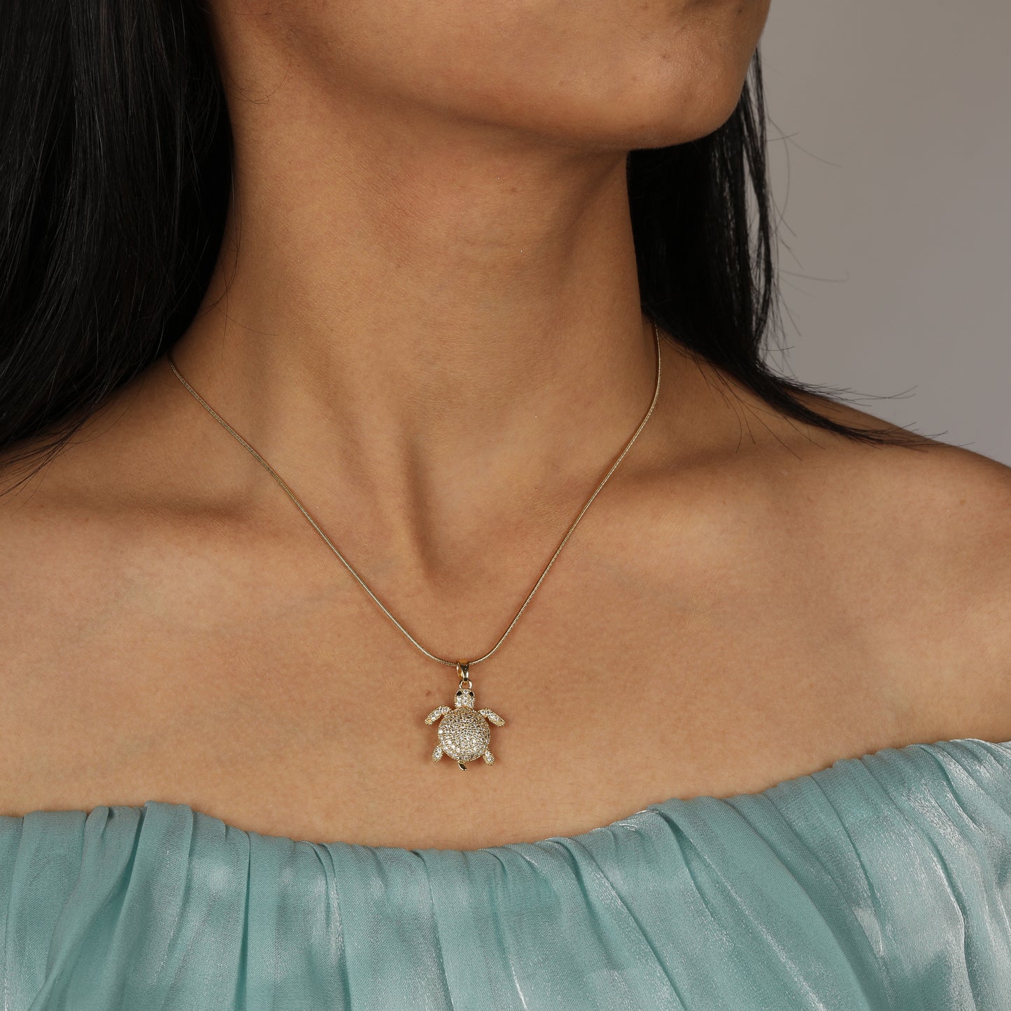 Tortoise Treasure Pendant Necklace