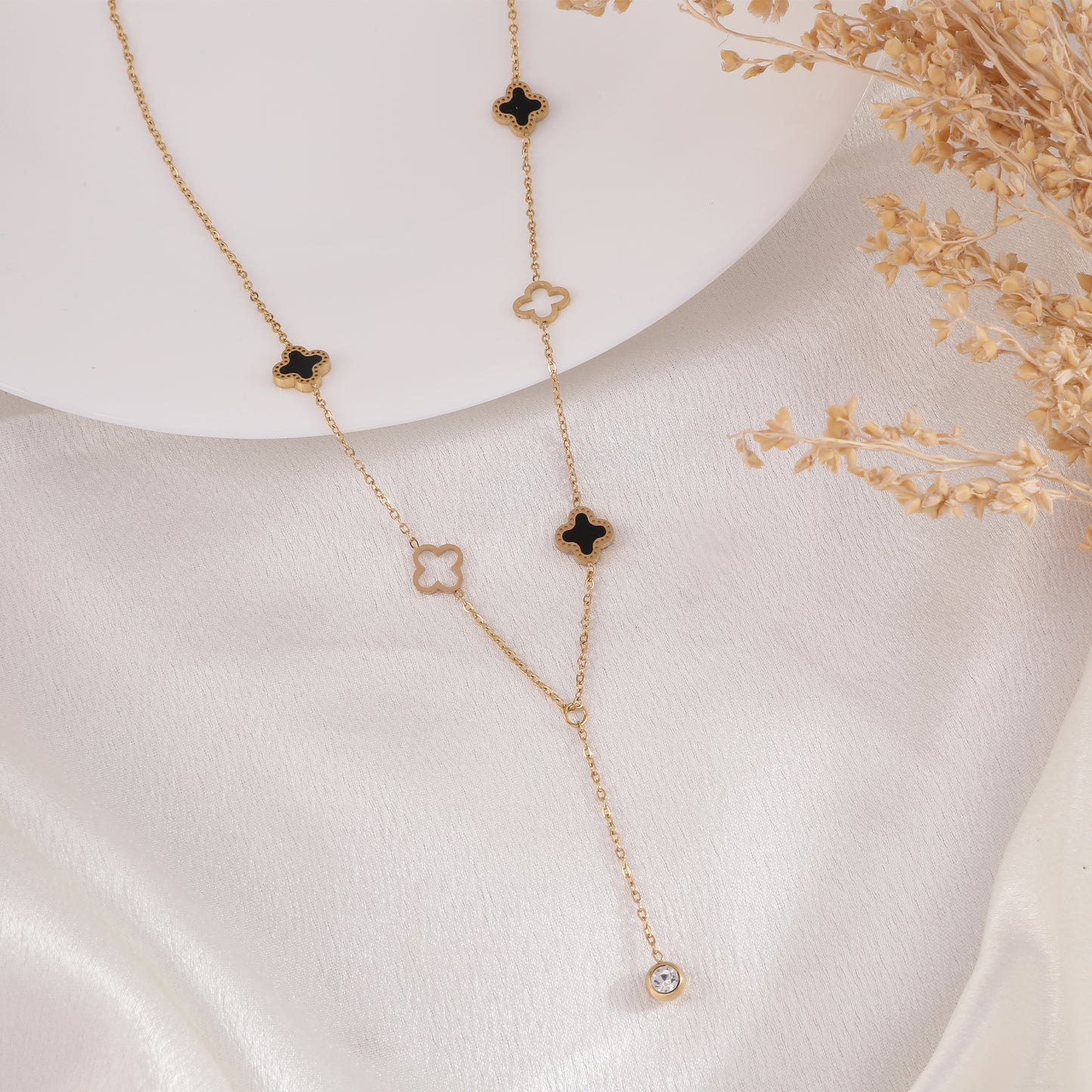 Luxe Cloverfall Necklace