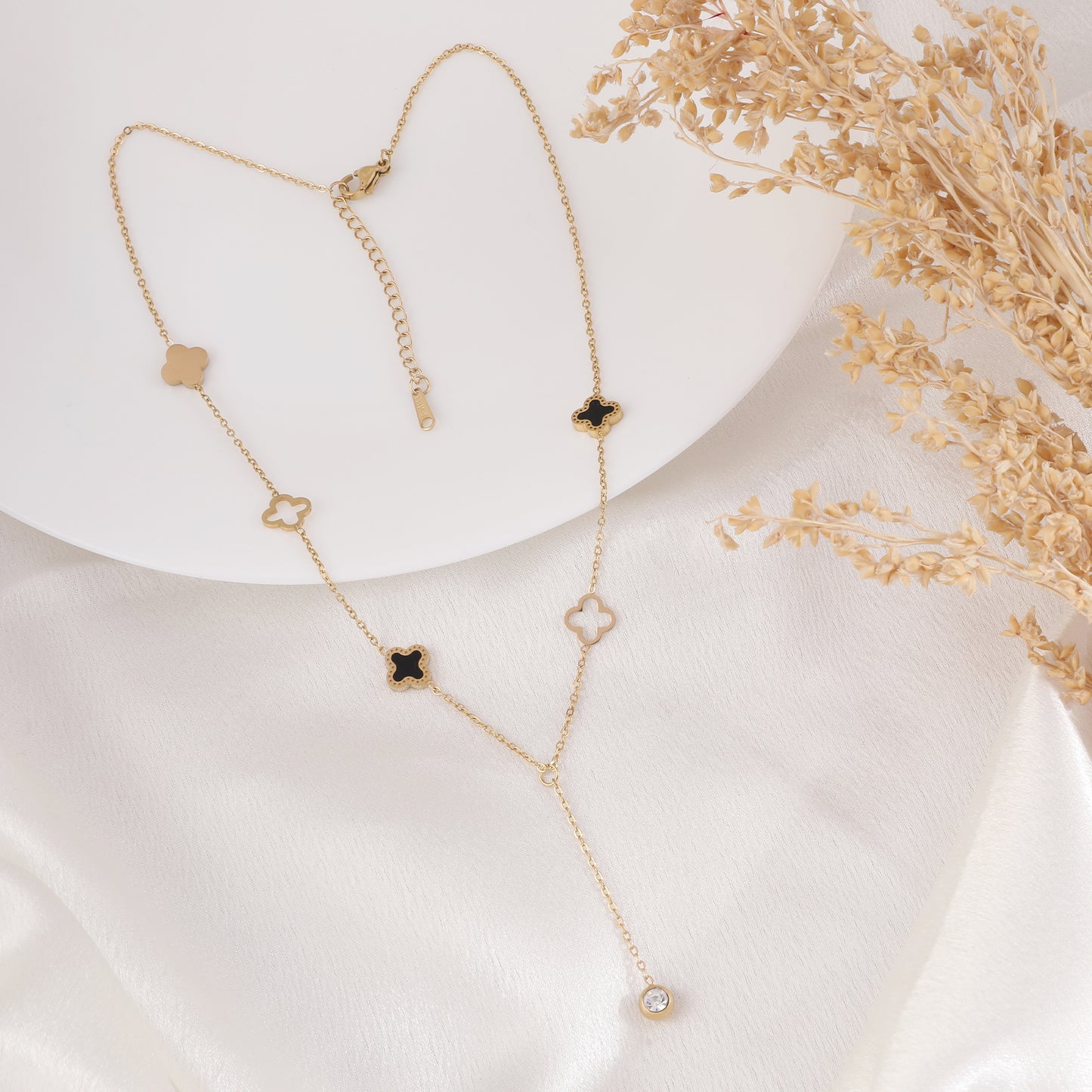 Luxe Cloverfall Necklace