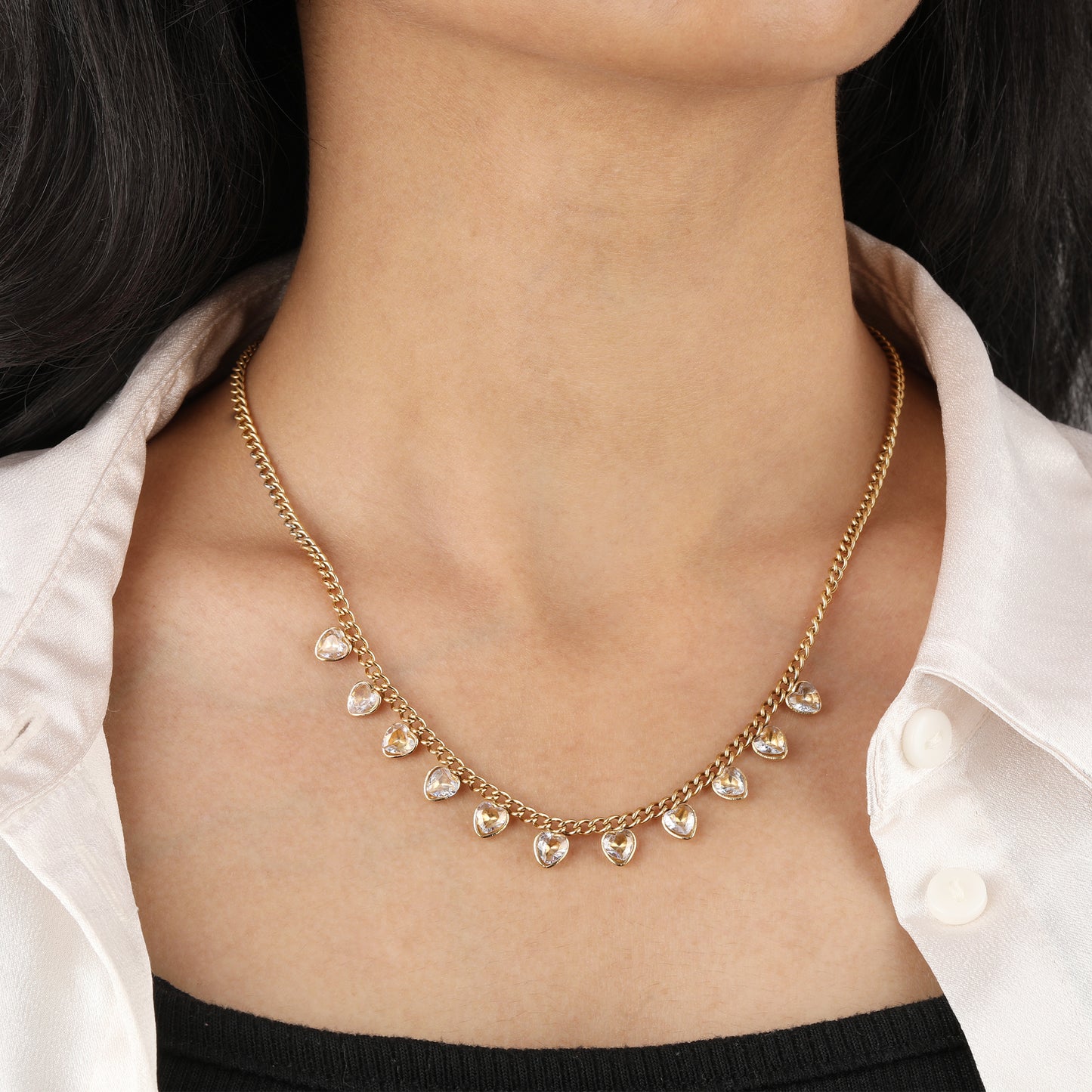 Golden Cascade Necklace
