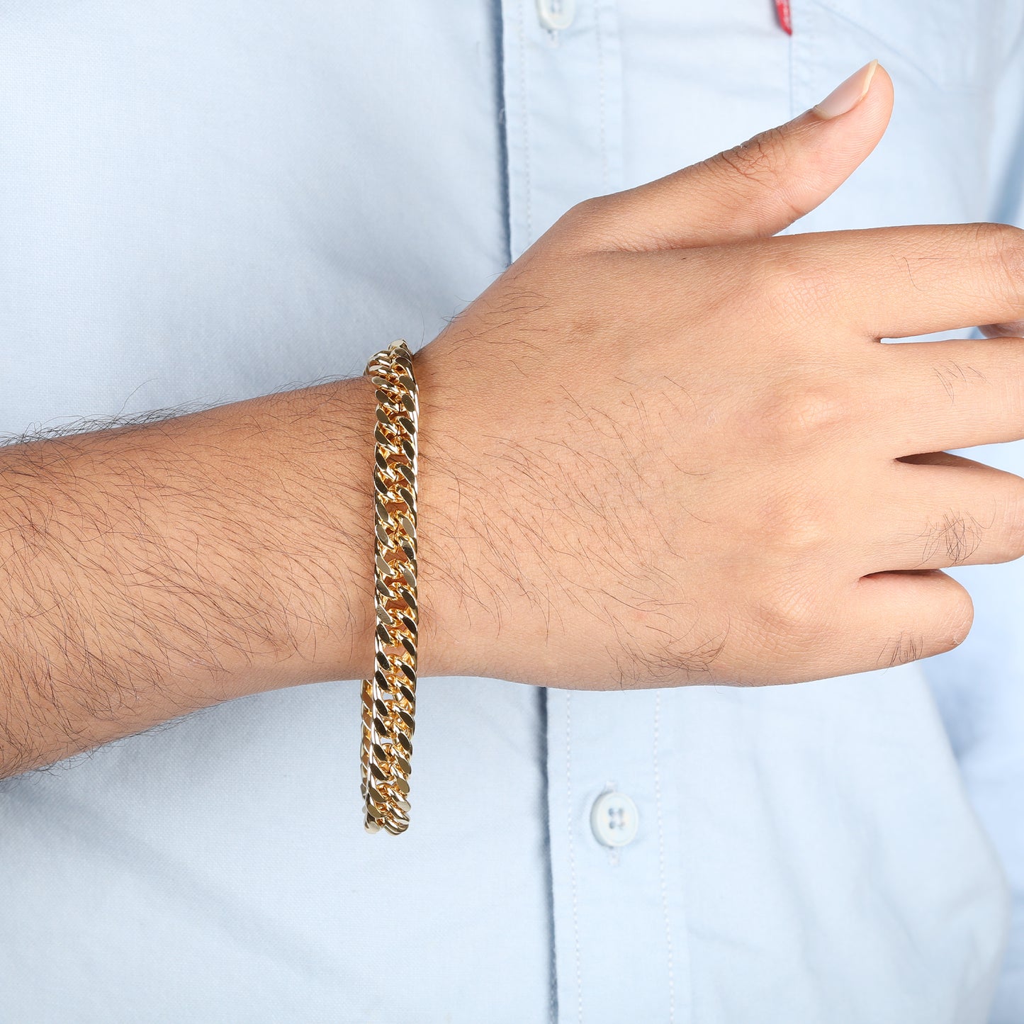 Alpha Curb Men's Bracelet