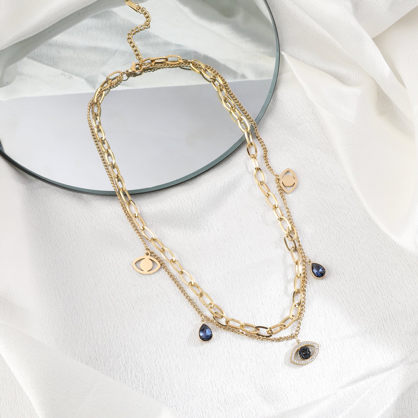 Bling Evil Eye Necklace