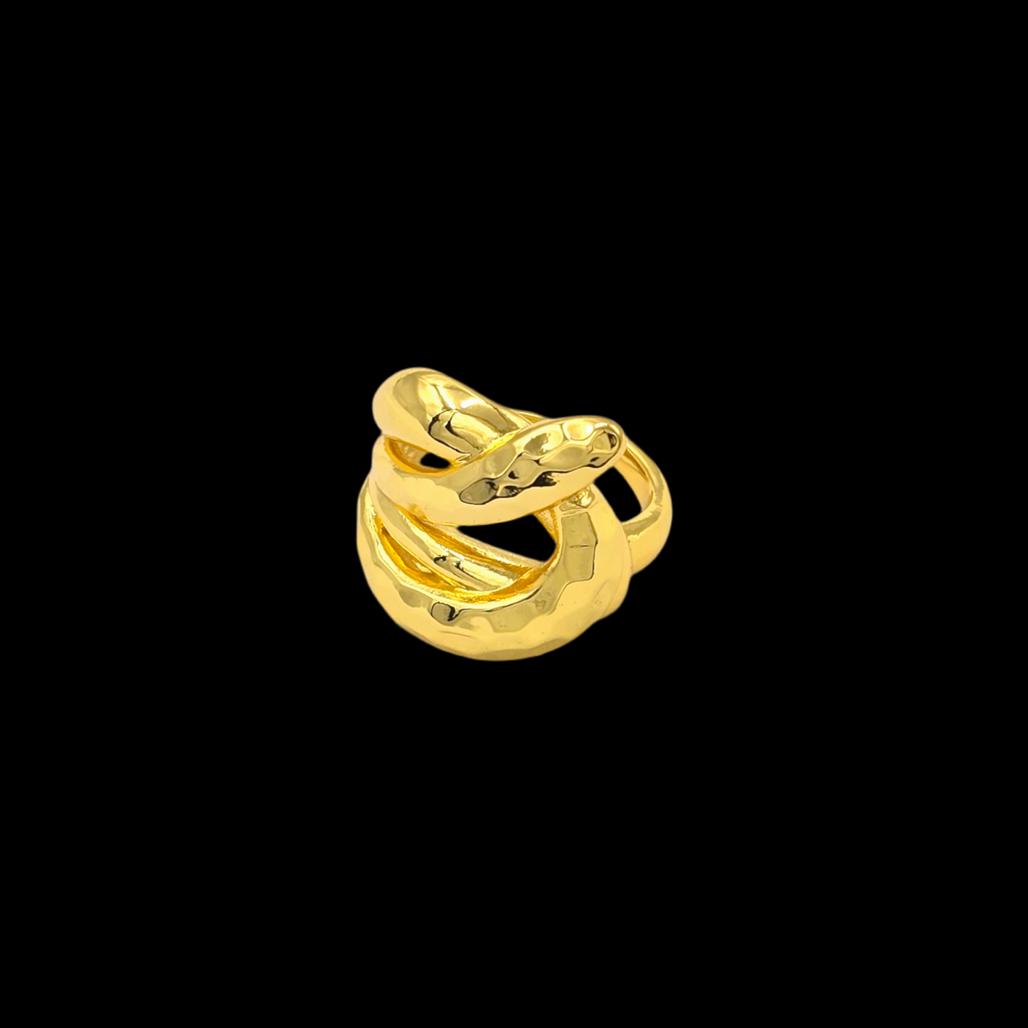 Aslaug Adjustable Ring Gold Plated AR16