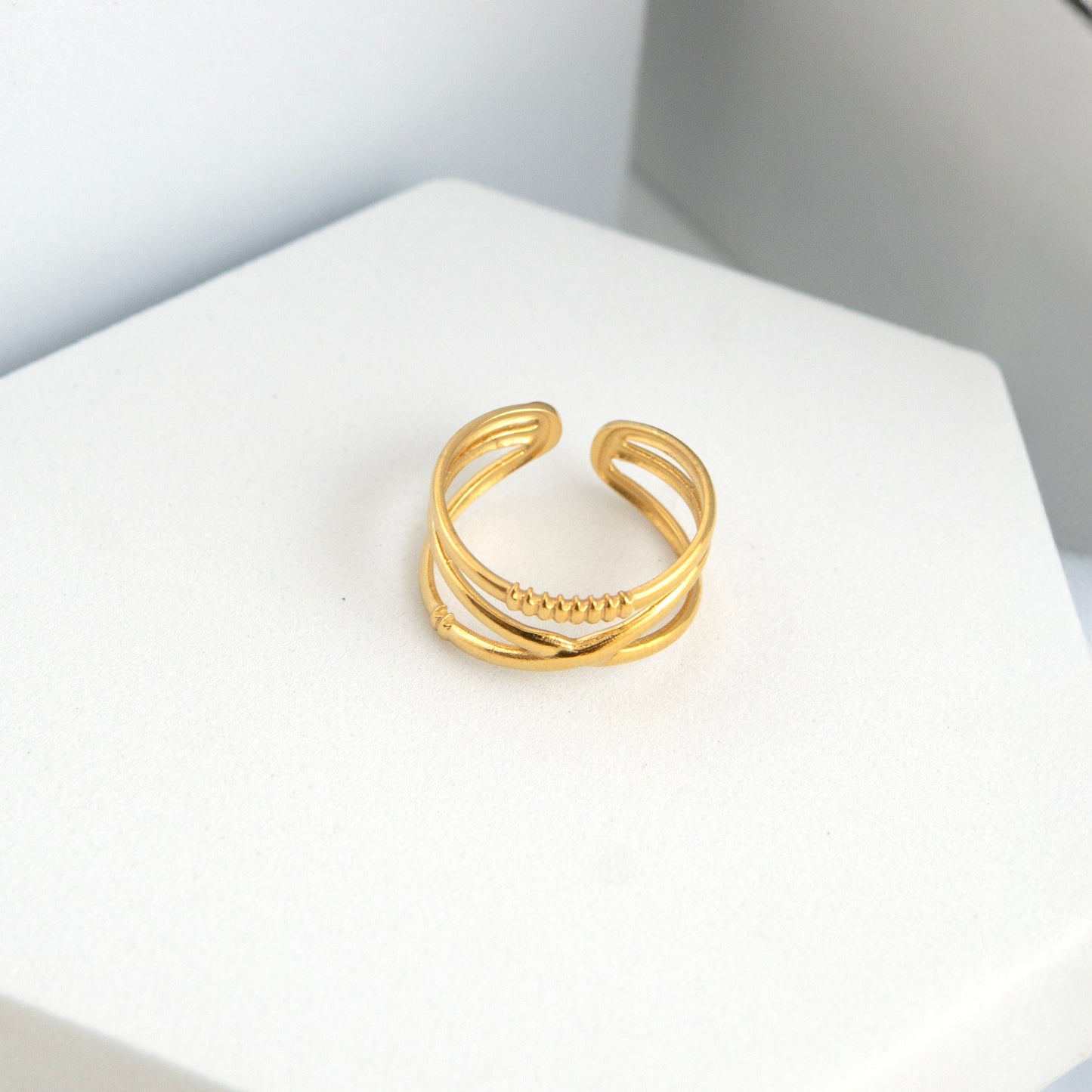 Infinix Adjustable Ring Gold Plated