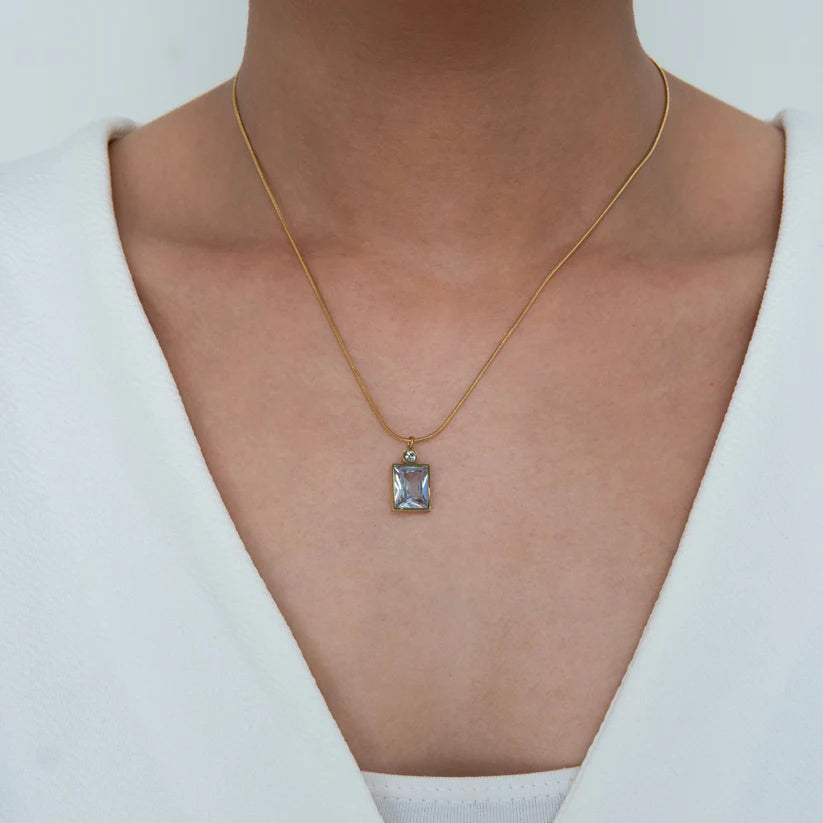 Emerald Diamond Necklace + 11:11 Diamond Necklace Combo