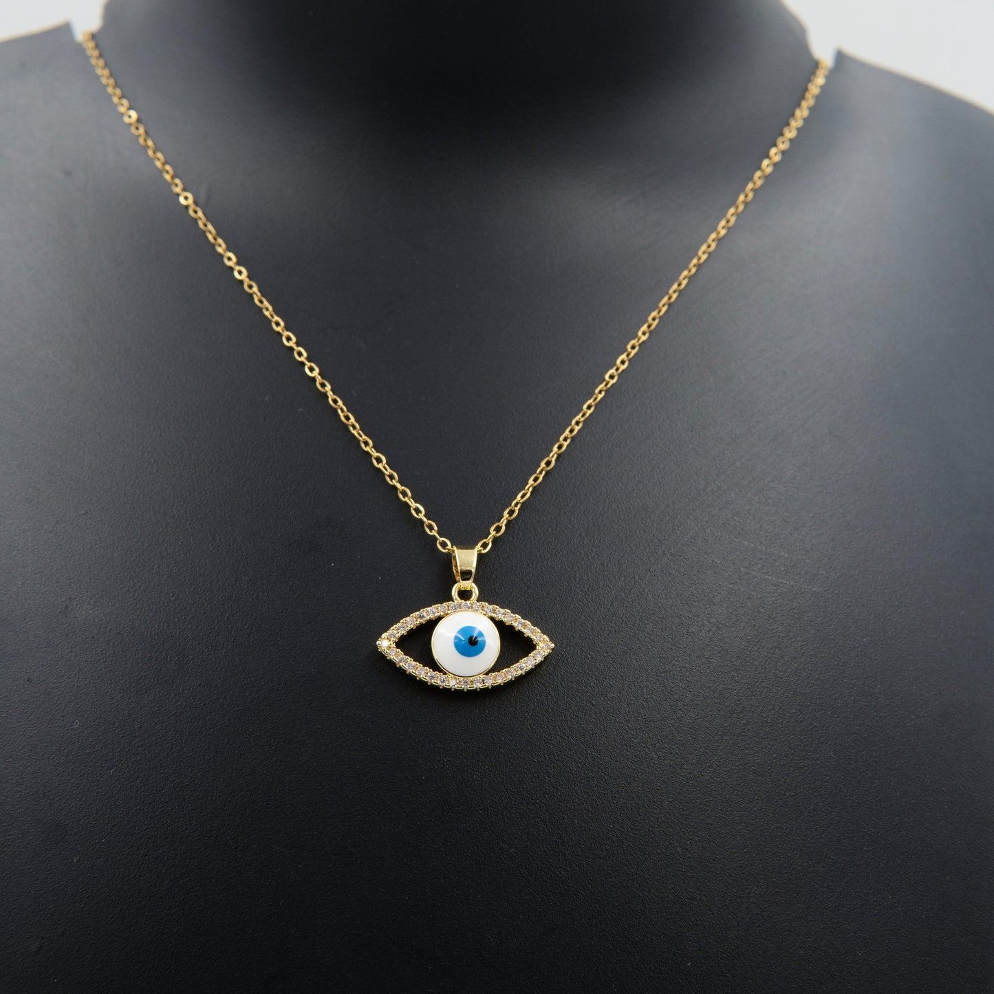 Illuminate Eye Necklace Gold Plated, Waterproof and Anti-Tarnish