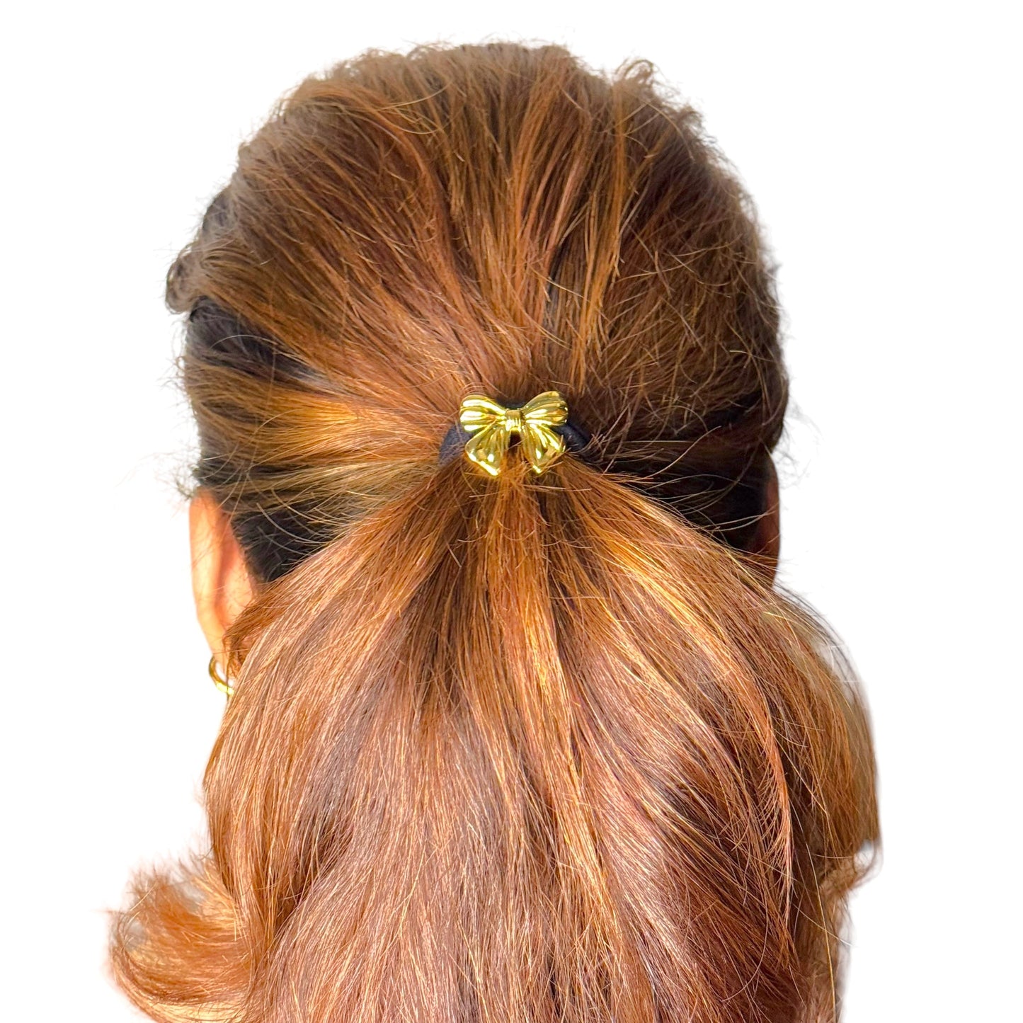 Bow Hair Tie 18K Gold Plated HT7