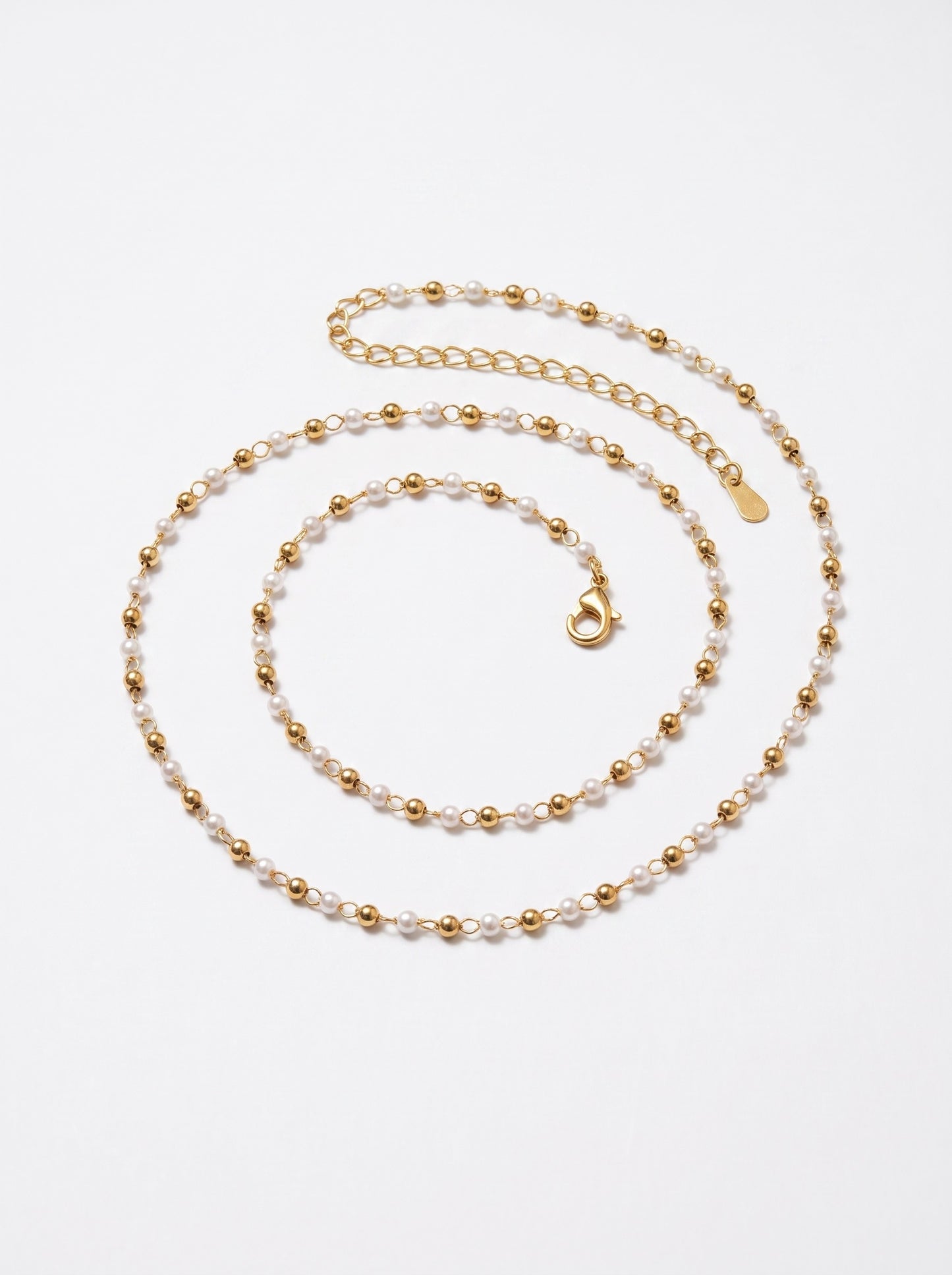 Golden Pearl Dainty Necklace