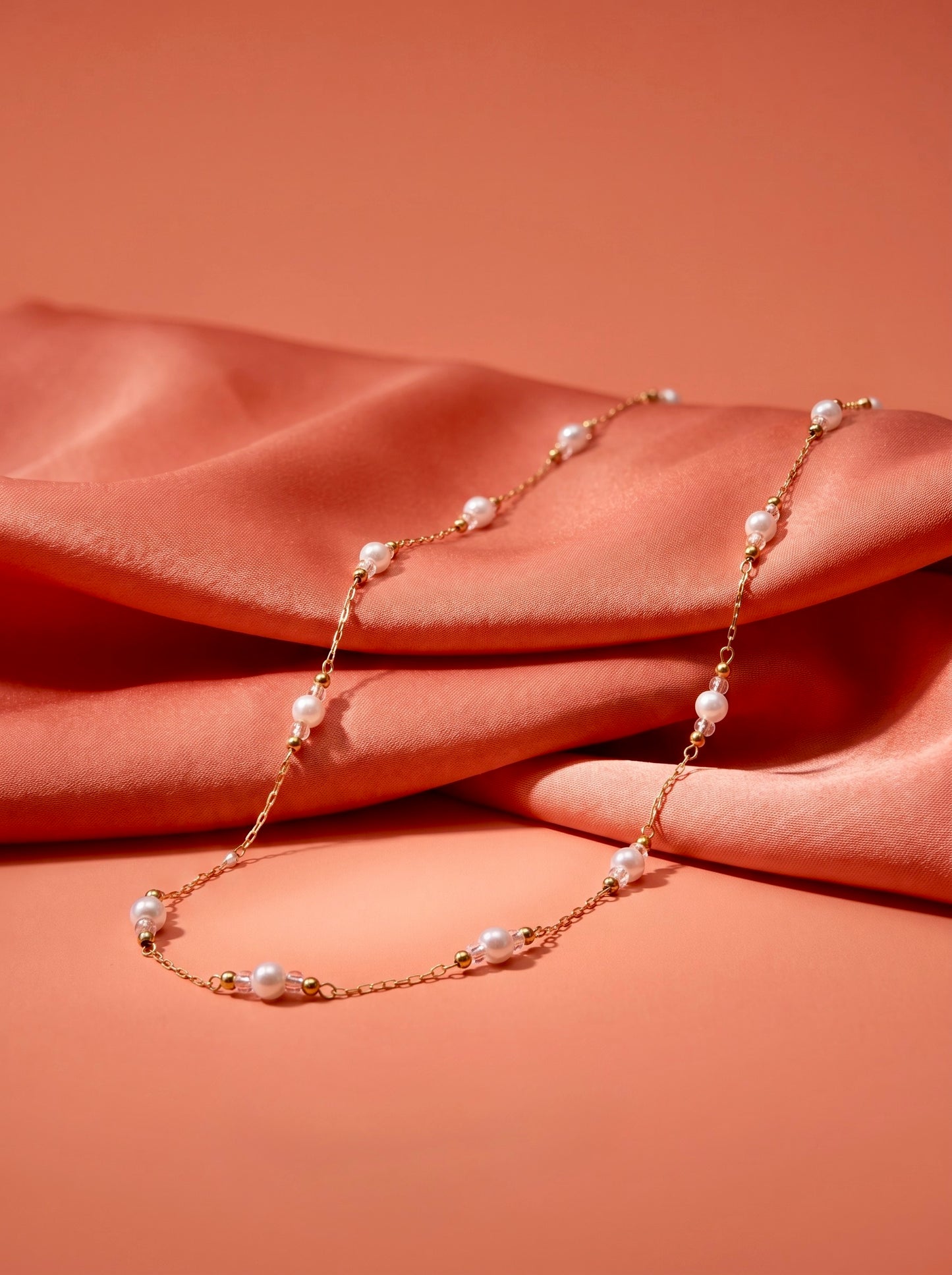 Golden Pearl Harmony Necklace