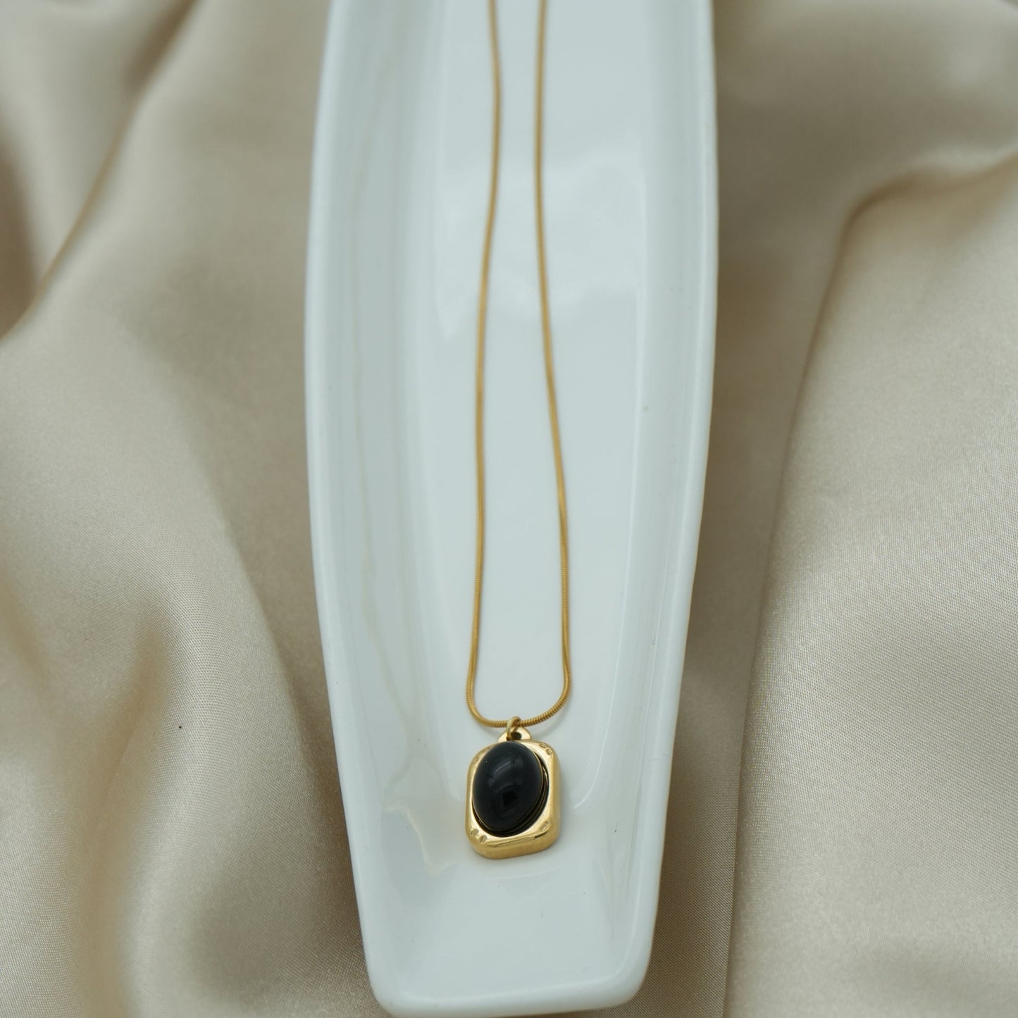 Midnight Enamel Necklace
