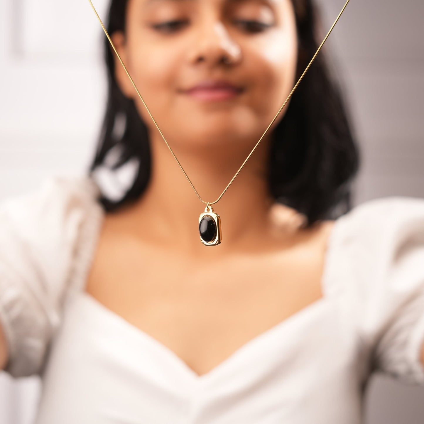 Midnight Enamel Necklace