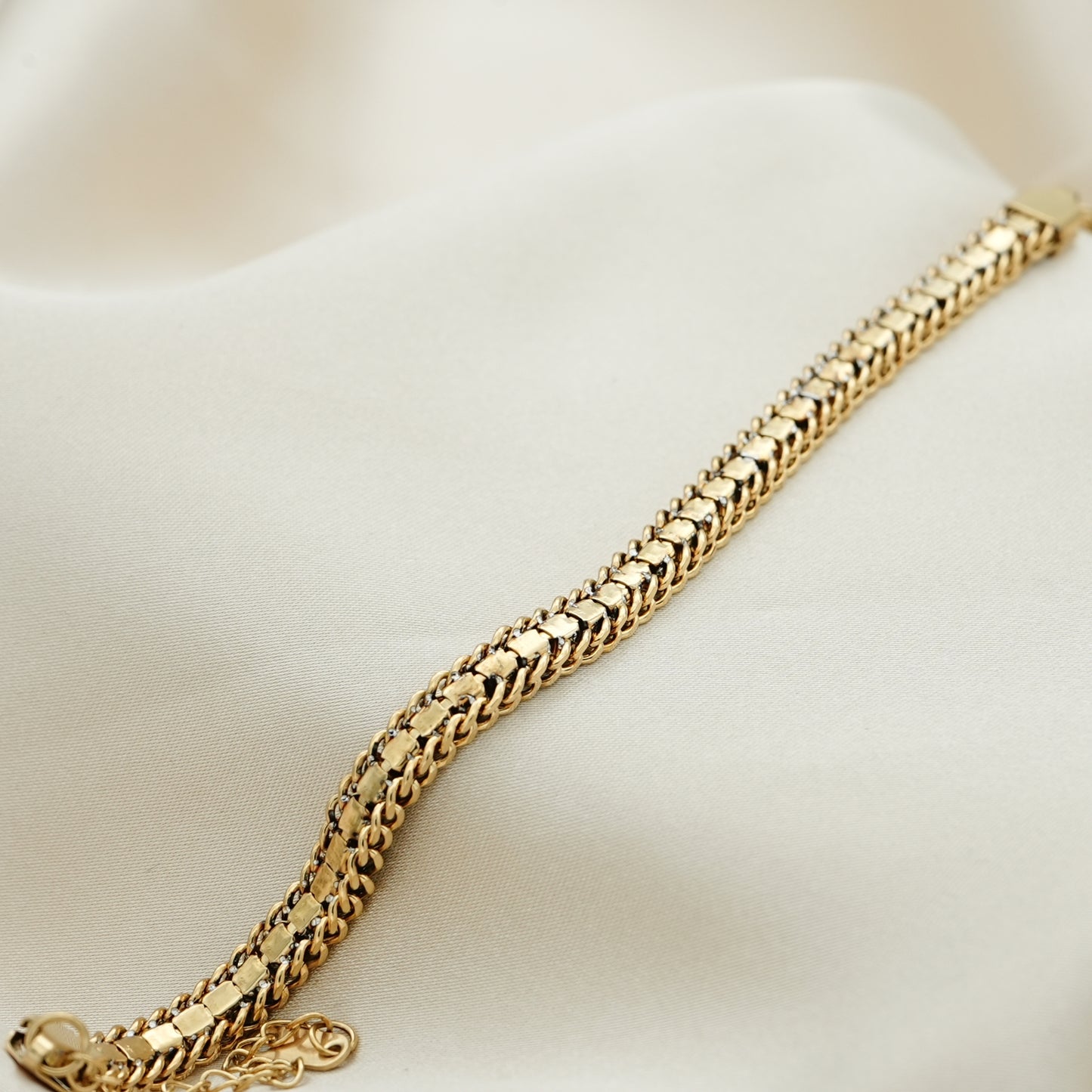 Black Velvet Tennis Sparkle Bracelet