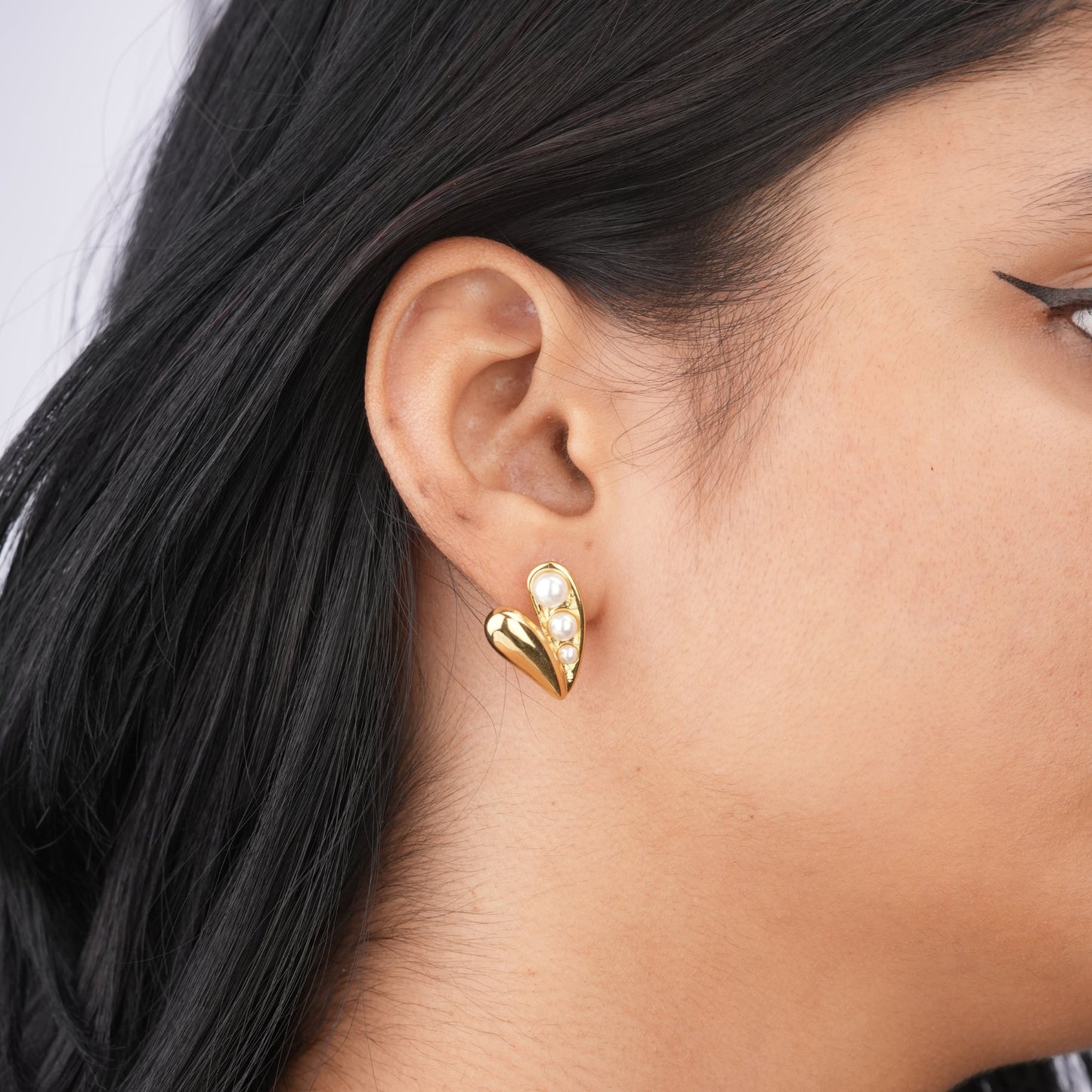 Classic Gold Pearl Earrings