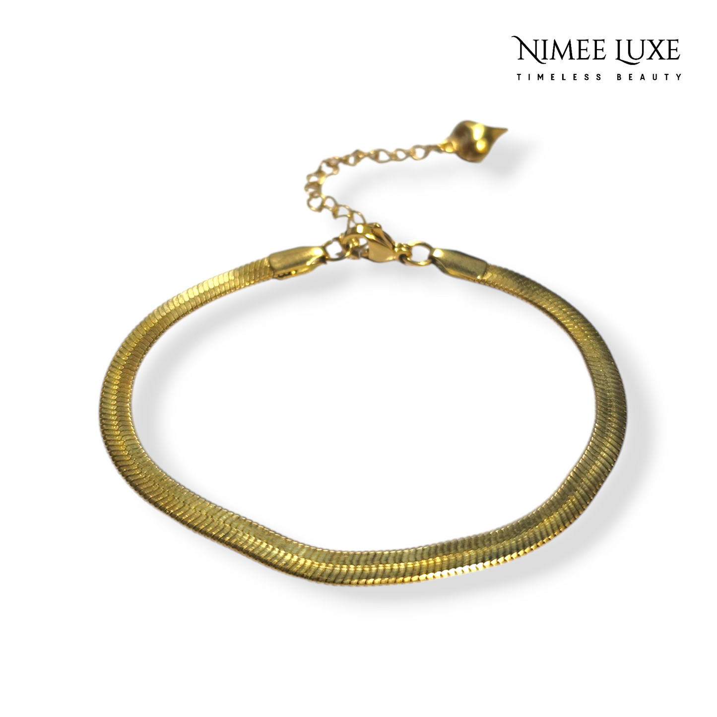 Snake Chain + Snake Bracelet + Classic V Diamond Studded Adjustable Ring + Cartier Inspired Love Bracelet Kada Gold Plated Combo