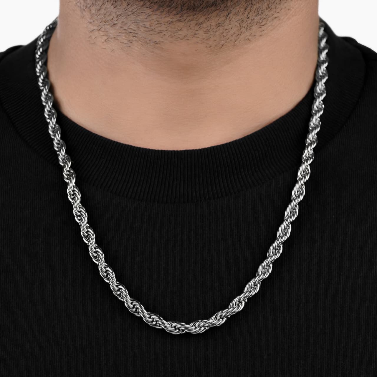 Men’s Silver Rope Chain