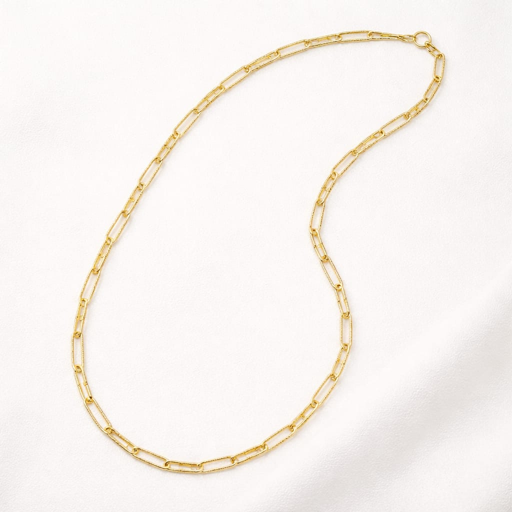 Classic Paperclip Link Gold-Plated Chain