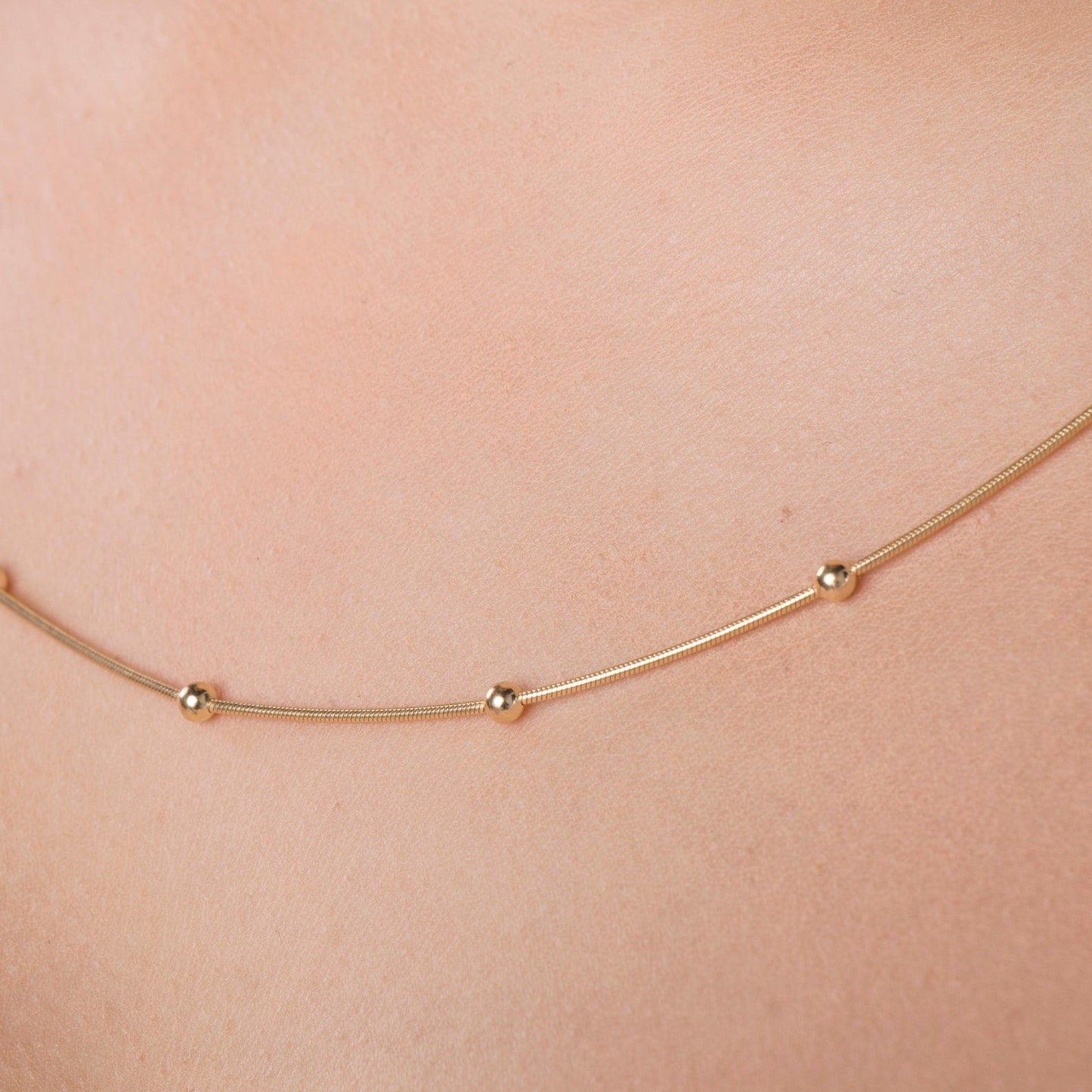 Vintage Snake 2.0 Chain 18K Gold Plated, Waterproof and Anti-Tarnish 18"