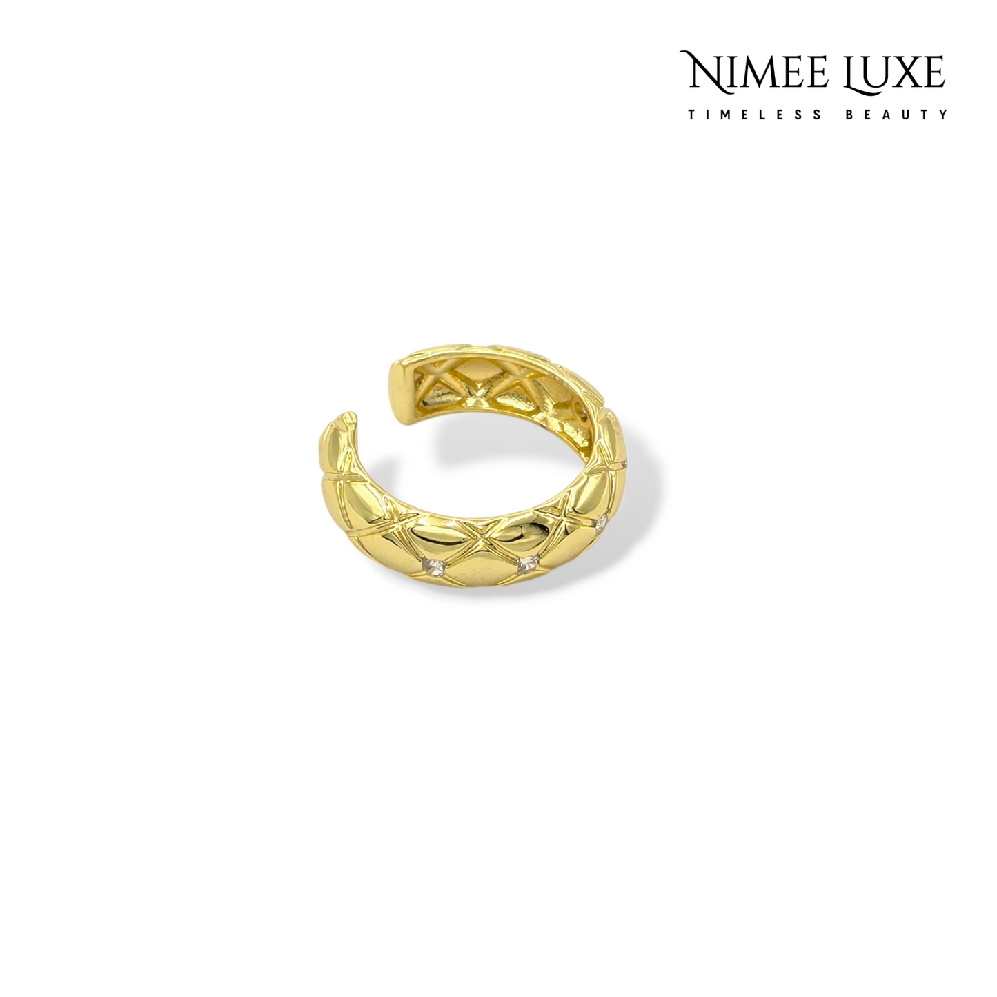 Decker Adjustable Ring Gold Plated AR25