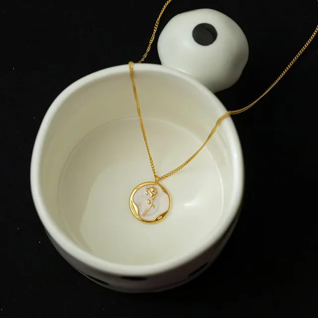 Belle Rose Necklace Gold Plated, Waterproof and Anti-Tarnish