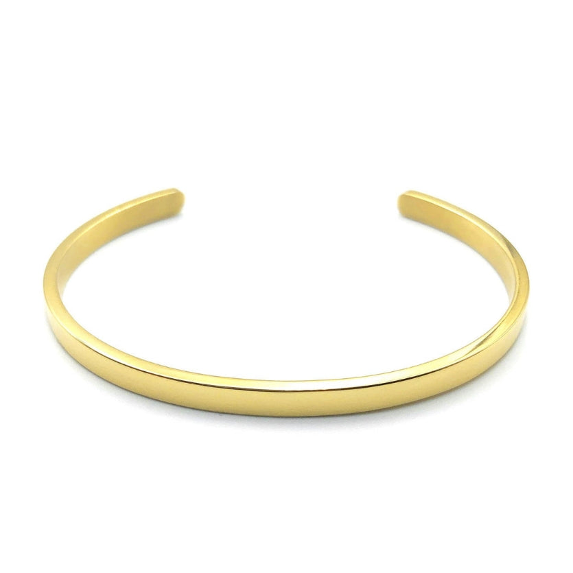 Minimalist Unisex Open Bracelet Kada Adjustable Size