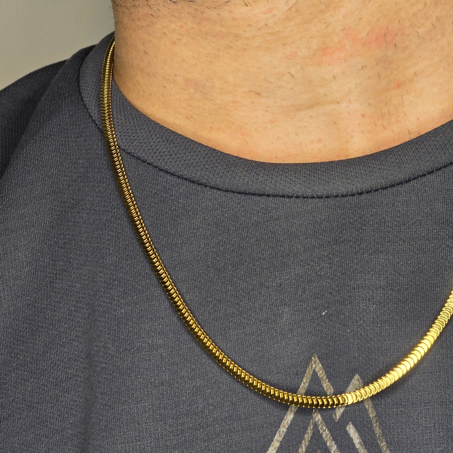 Centipede Snake Chain 18K Gold Plated, Waterproof, Anti-Tarnish 21 inches