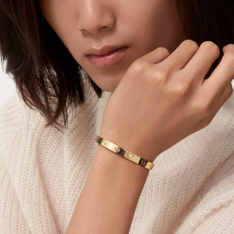 Snake Chain + Snake Bracelet + Classic V Diamond Studded Adjustable Ring + Cartier Inspired Love Bracelet Kada Gold Plated Combo