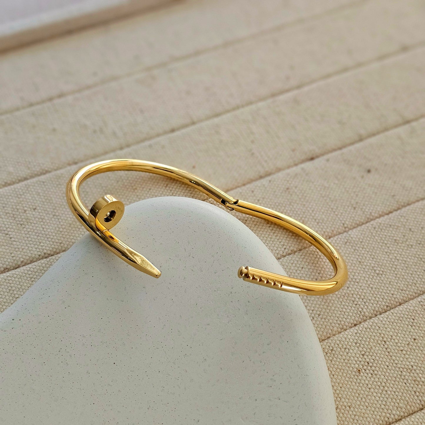 Cartier Inspired Unisex Nail Kada (Size 18 • 2.6 • 6cm inner diameter)