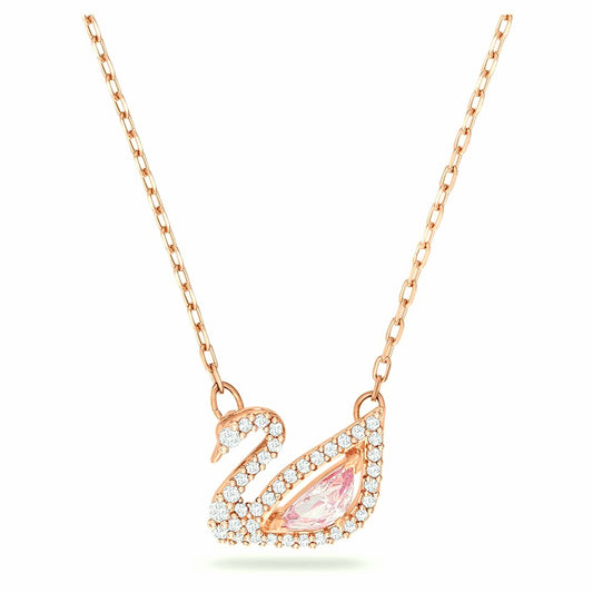 Swaroski Inspired Iced Swan Necklace Gold Plated, Waterproof and Anti-Tarnish