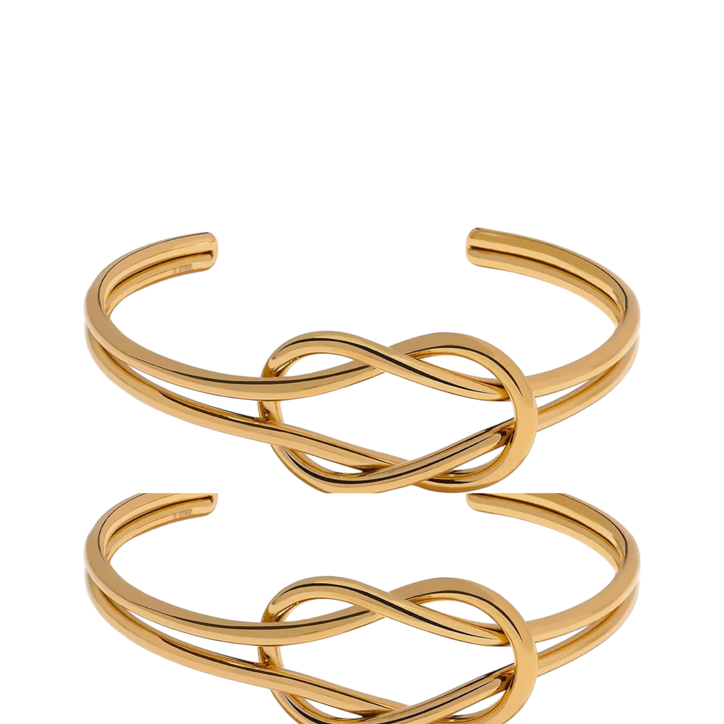 Love Loop Kada Adjustable Size 18k Gold Plated, Waterproof and Anti-Tarnish