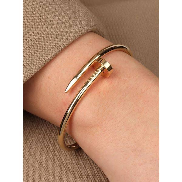 Cartier Inspired Unisex Nail Kada (Size 18 • 2.6 • 6cm inner diameter)