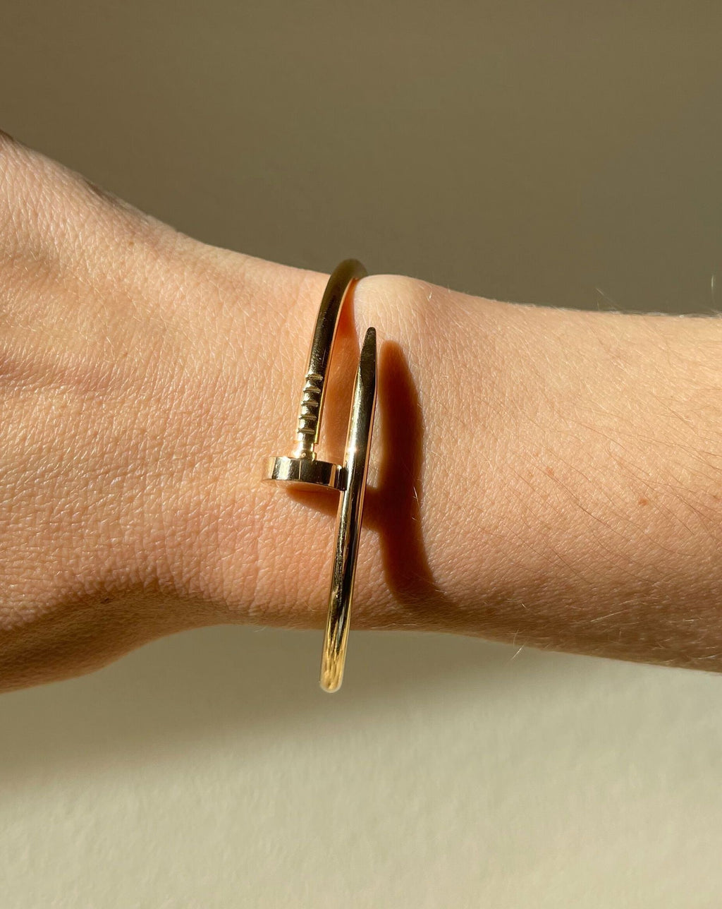 Cartier Inspired Unisex Nail Kada (Size 18 • 2.6 • 6cm inner diameter)