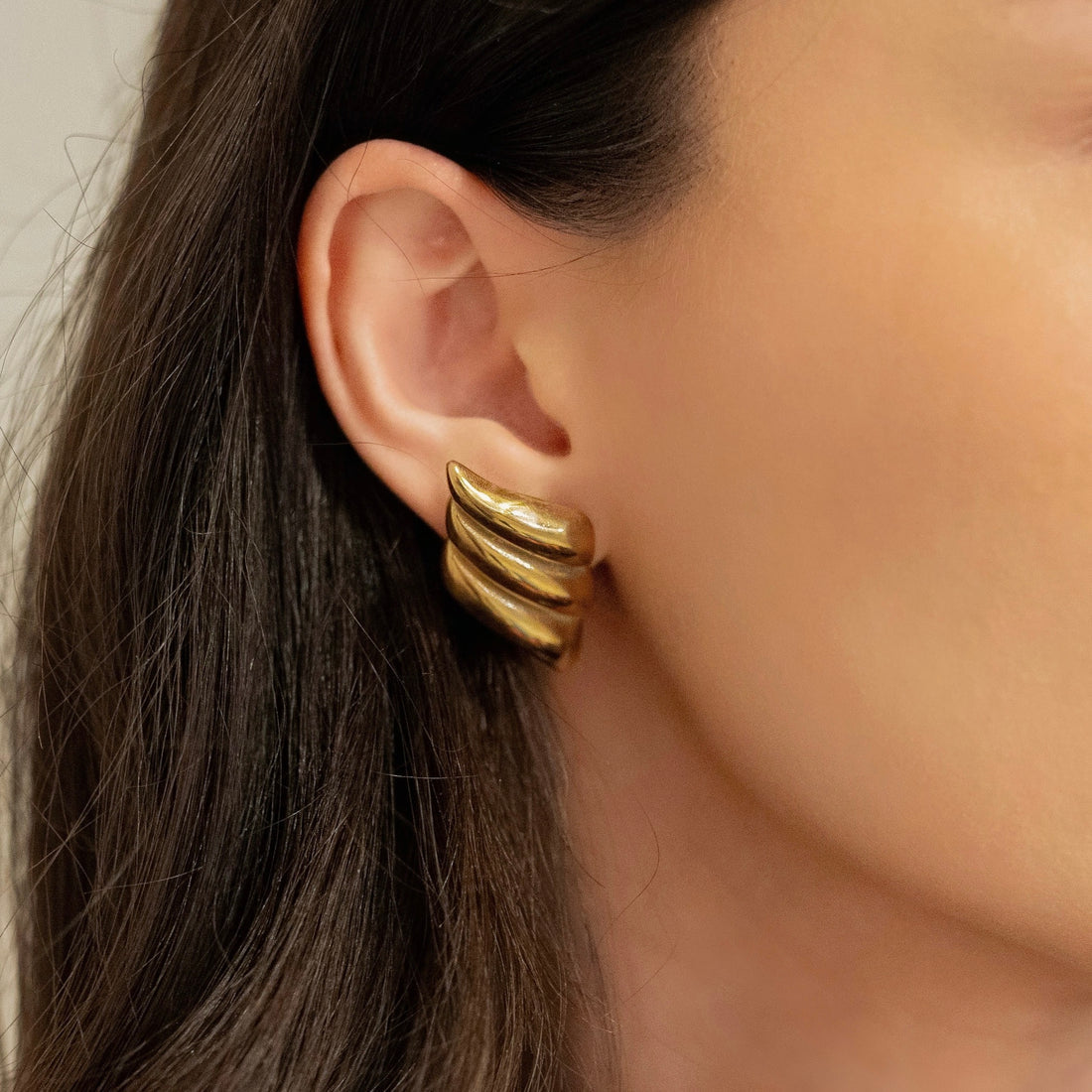 Glide Wings Earrings Gold Plated, Waterproof and Anti-Tarnish