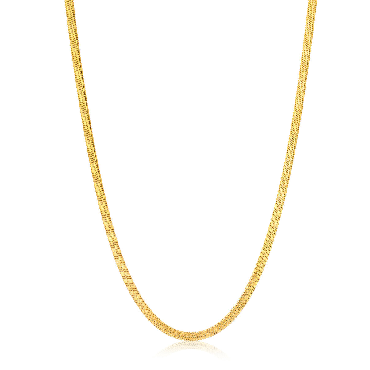 Snake Chain + Heart Vintage Chain Necklace Gold Plated Combo
