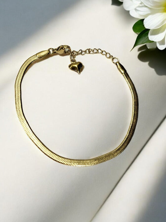 Snake Chain + Snake Bracelet + Classic V Diamond Studded Adjustable Ring + Cartier Inspired Love Bracelet Kada Gold Plated Combo