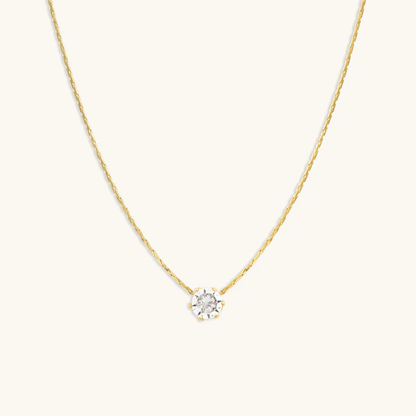 Diamond Necklace + 2 x Pair of Diamond Hoops Combo