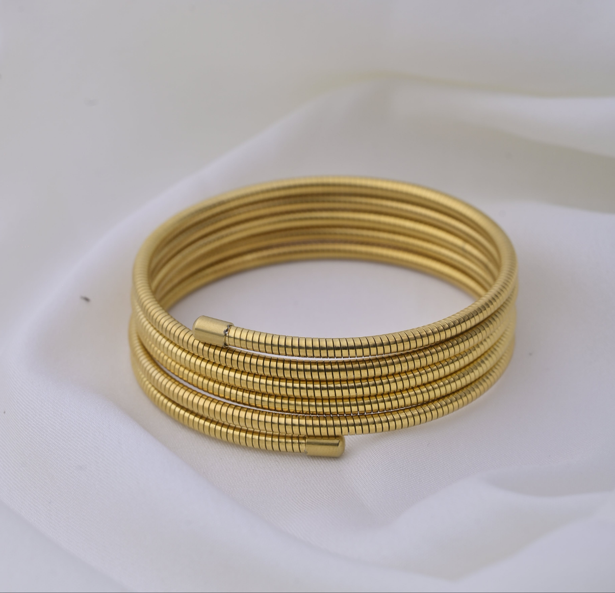 Spiral Viper Bracelet Gold Plated, Anti-Tarnish and Waterproof