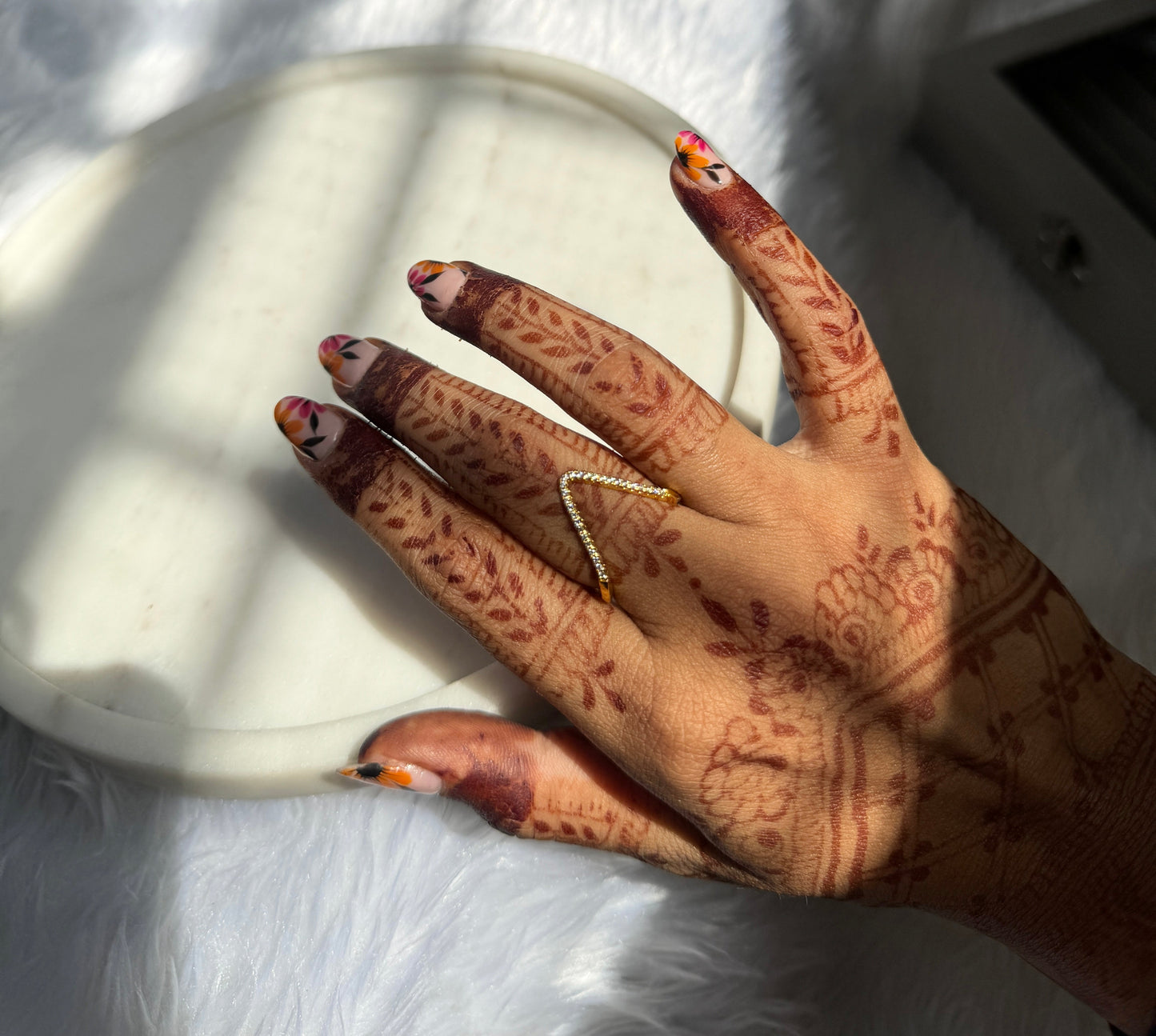 Snake Chain + Snake Bracelet + Classic V Diamond Studded Adjustable Ring + Cartier Inspired Love Bracelet Kada Gold Plated Combo