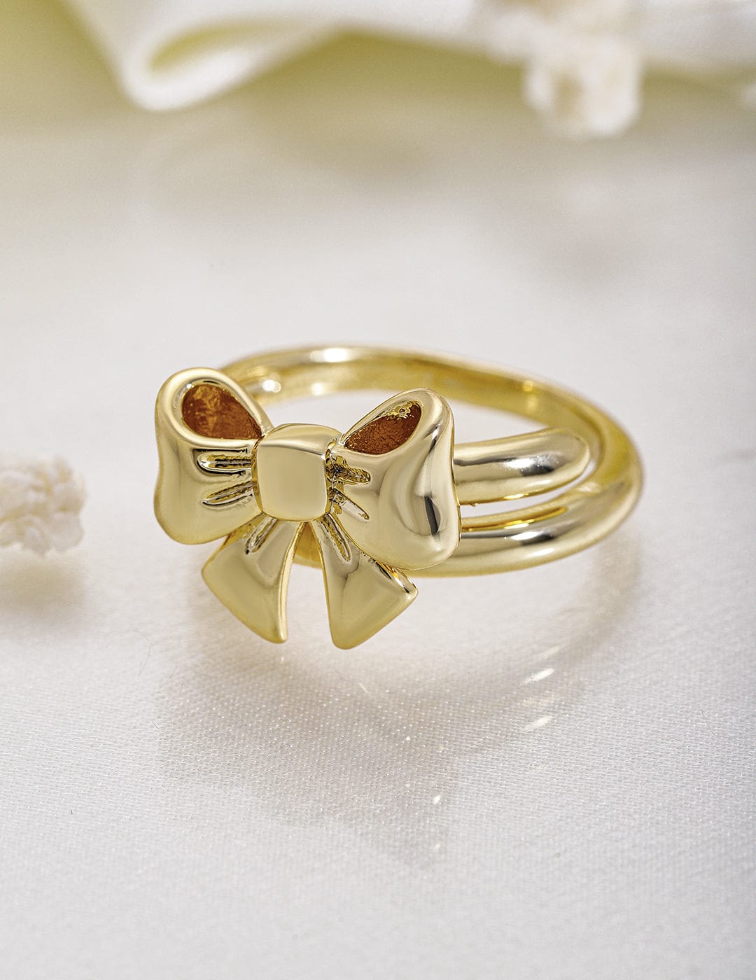 Bow-ring Adjustable Ring Gold Plated – Nimee Luxe