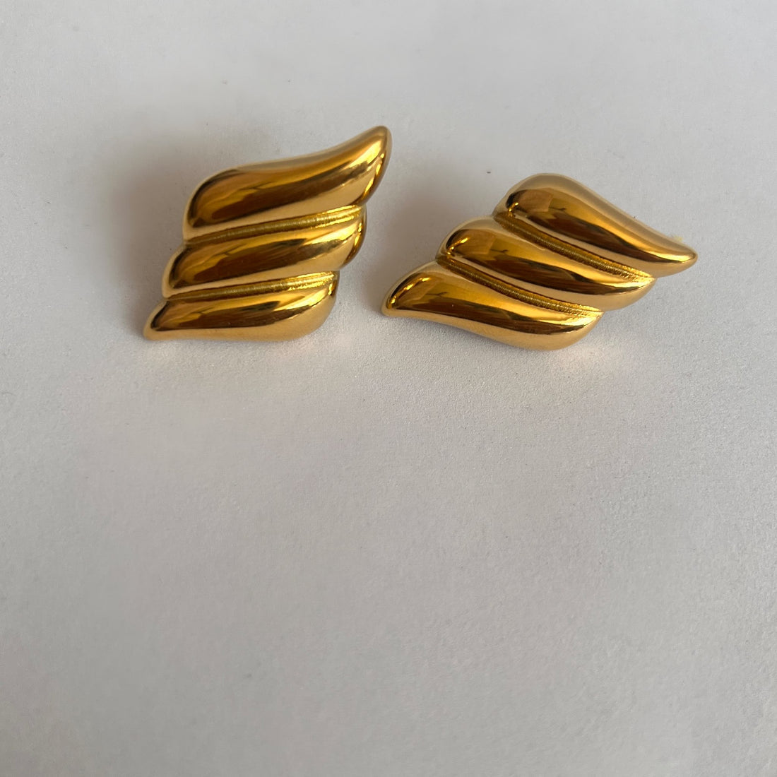 Glide Wings Earrings Gold Plated, Waterproof and Anti-Tarnish