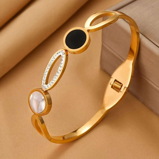 Timeless Diamond Bracelet Kada Gold Plated, Waterproof and Anti-Tarnish