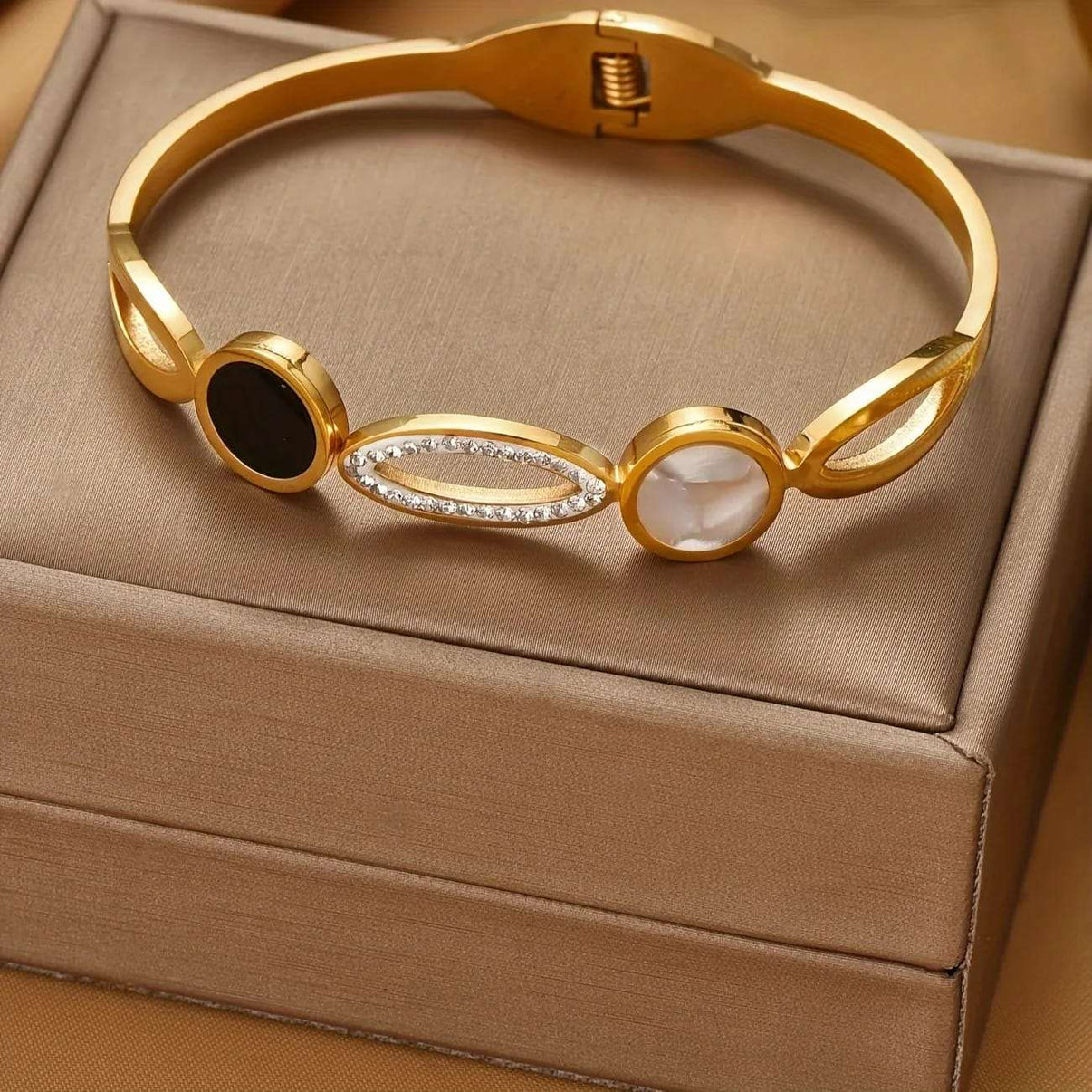 Timeless Diamond Bracelet Kada Gold Plated, Waterproof and Anti-Tarnish